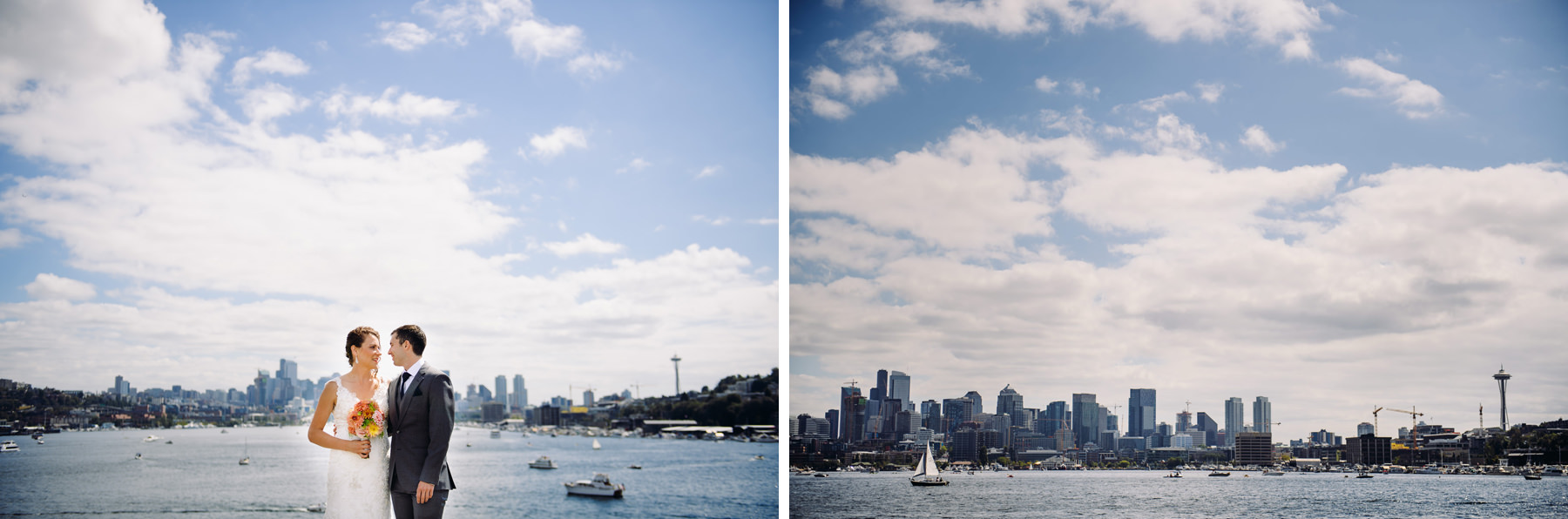 gas works park wedding photos