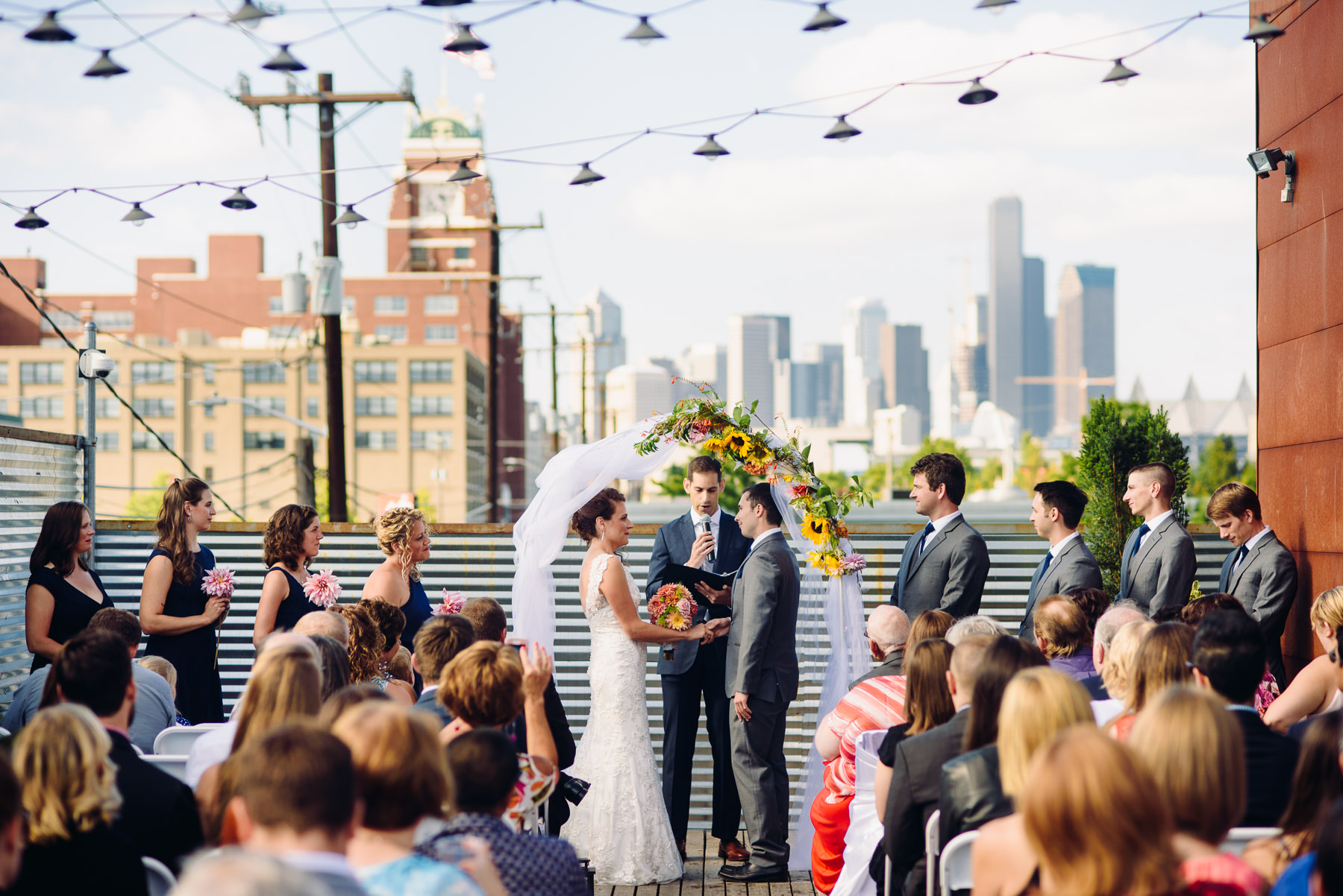 within solo rooftop wedding photography