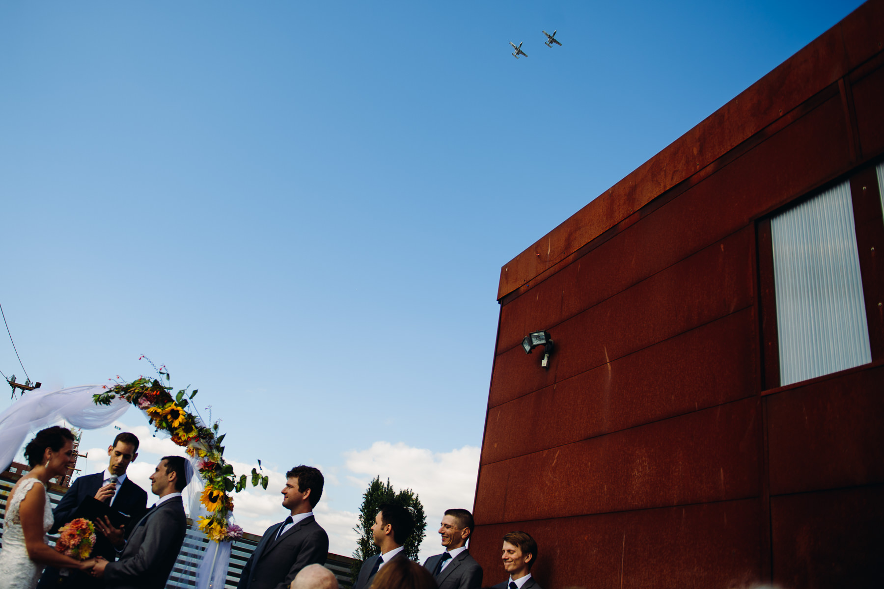 seattle blue angels wedding ceremony