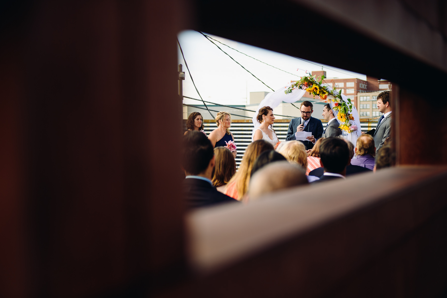 seattle roof top wedding