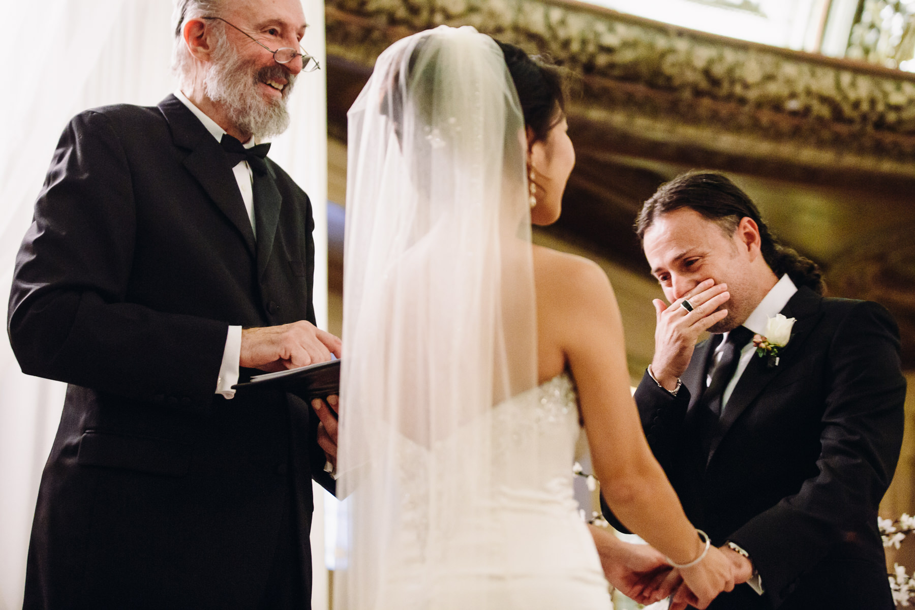 arctic club wedding groom crying