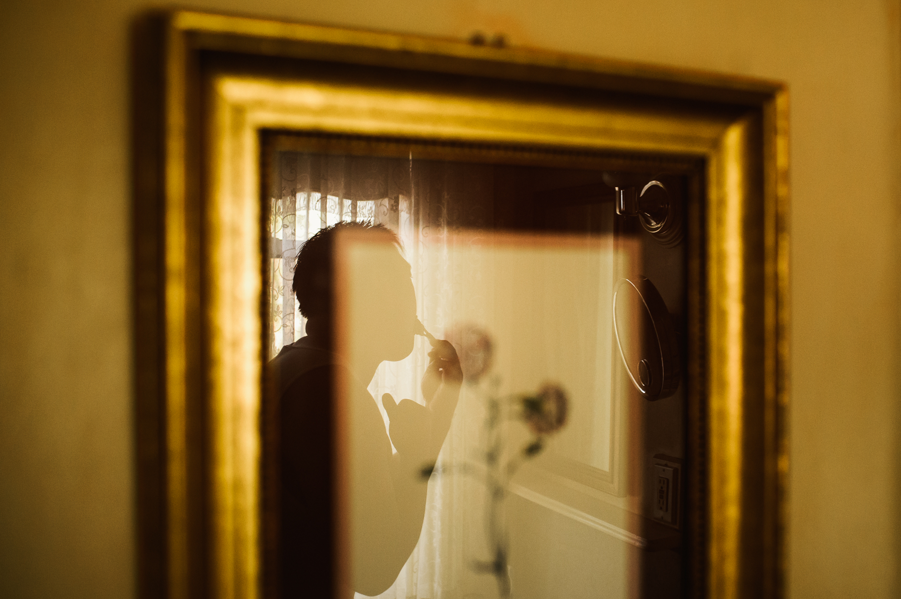 groom getting ready Madrona Manor Wedding