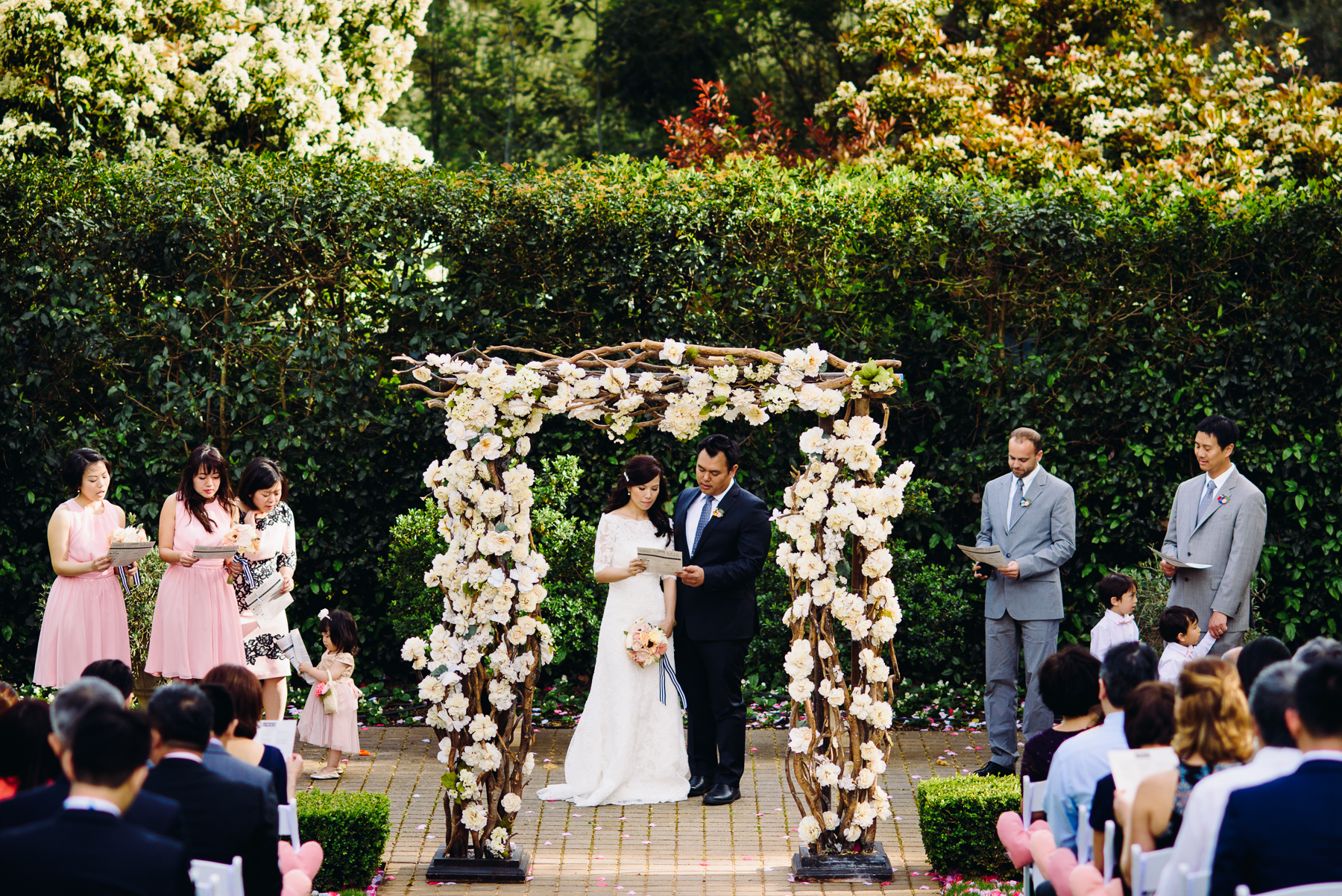 Madrona Manor Wedding ceremony