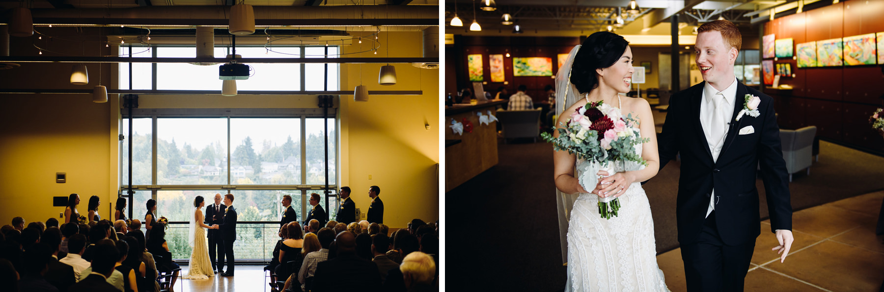 mercer island community event center wedding ceremony