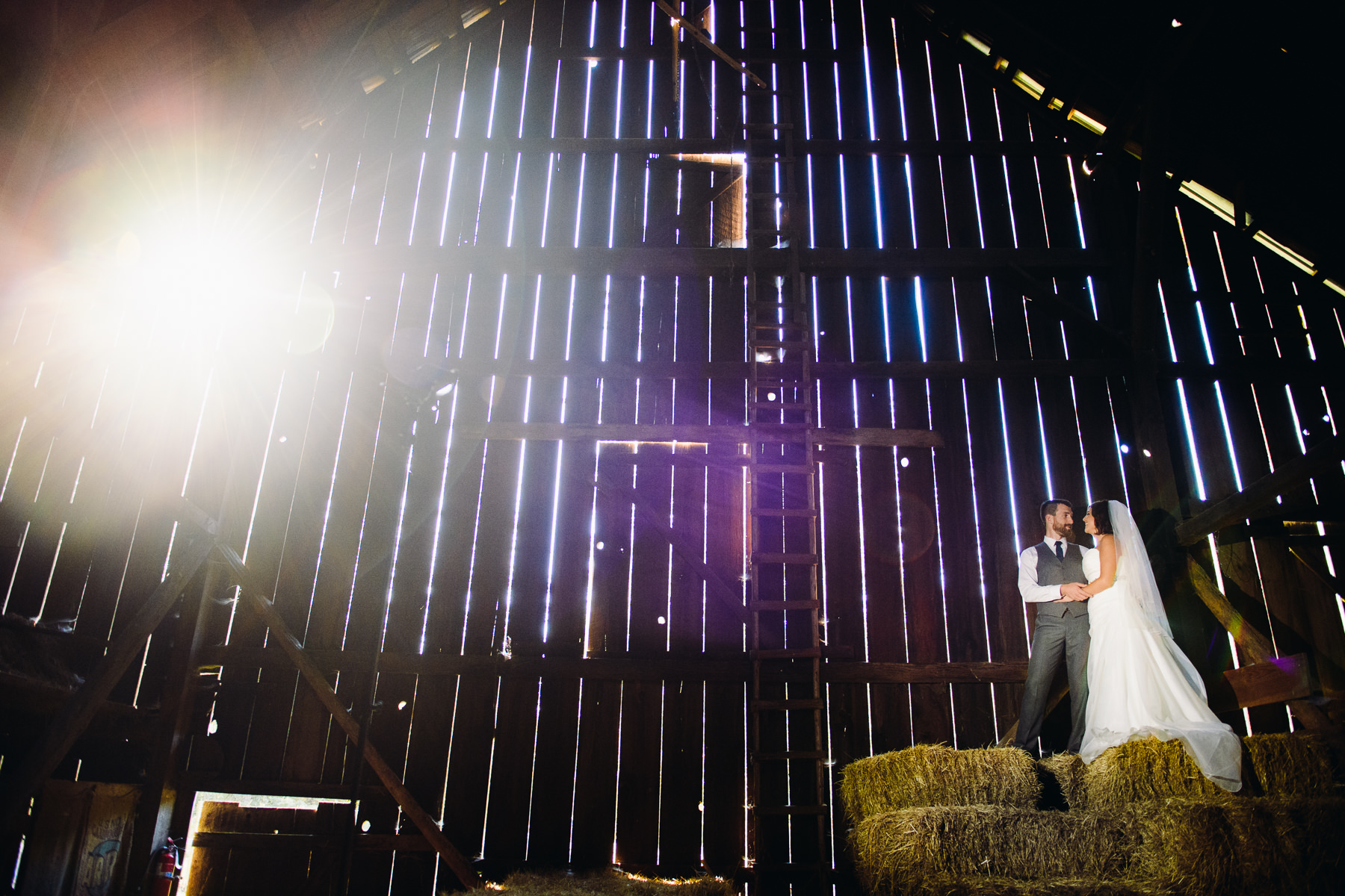 Pomeroy Farms creative wedding portraits
