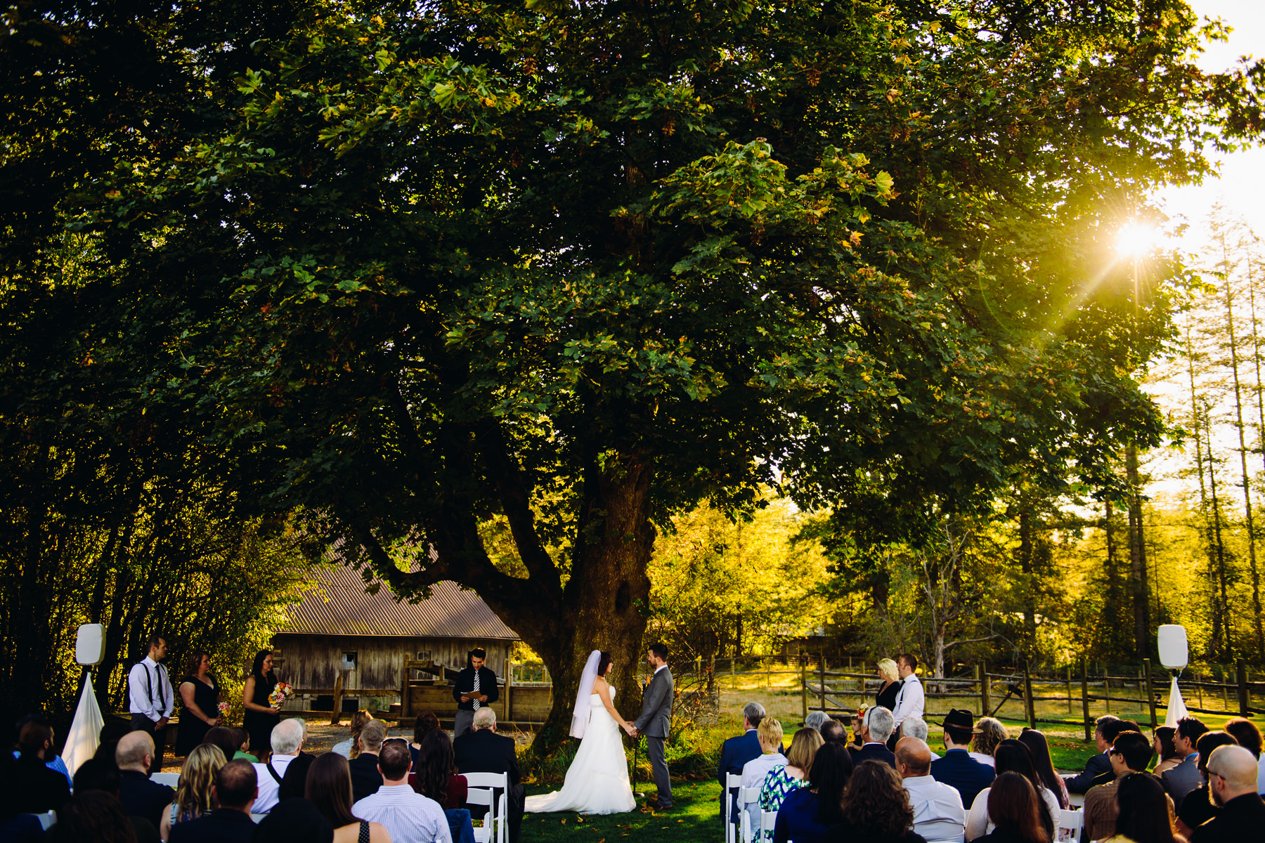 Pomeroy Farms wedding ceremony