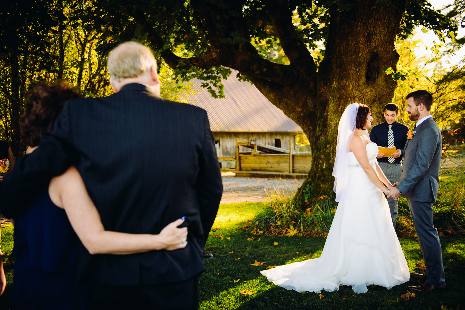 Pomeroy Farms wedding ceremony photos