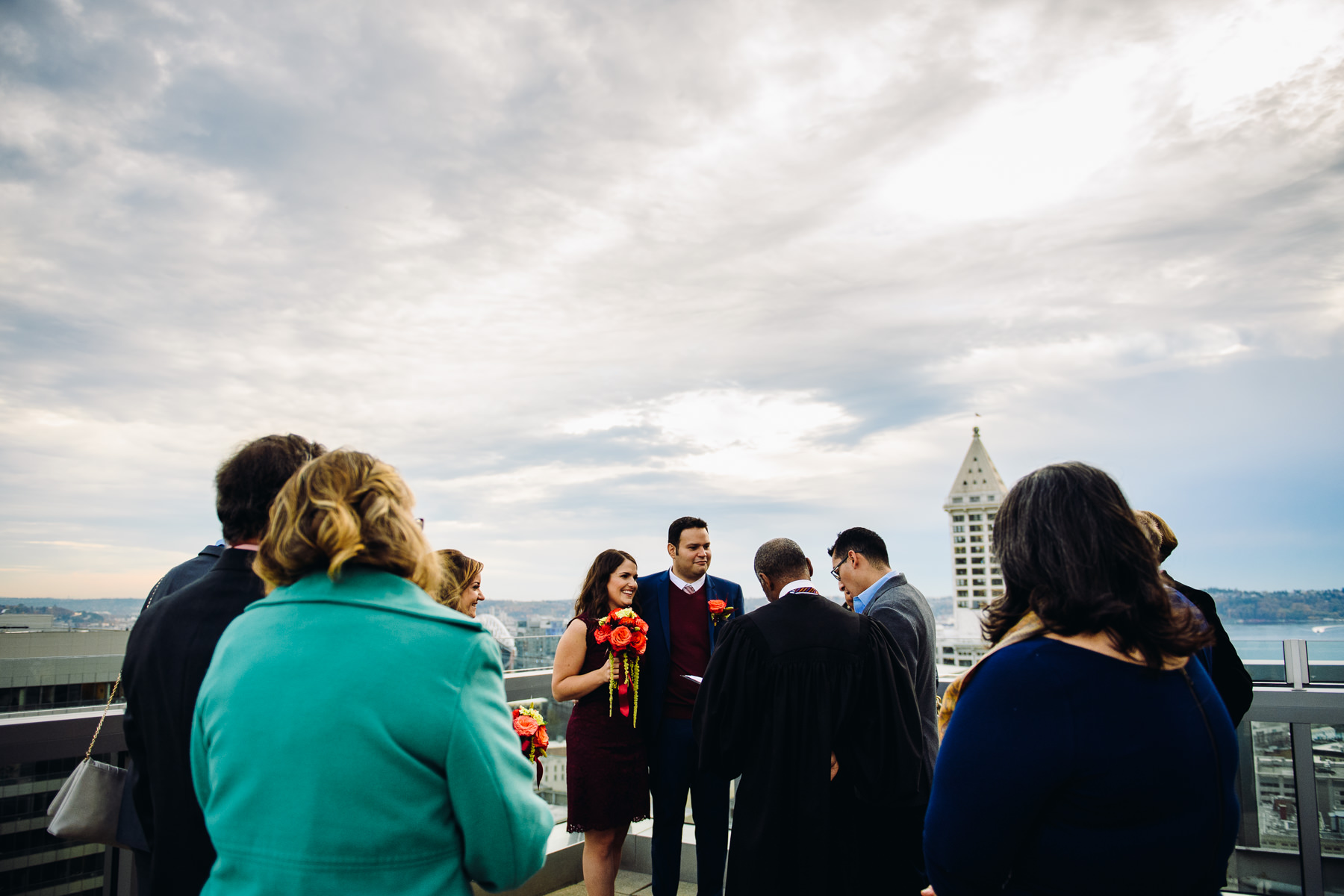 seattle courthouse wedding photo