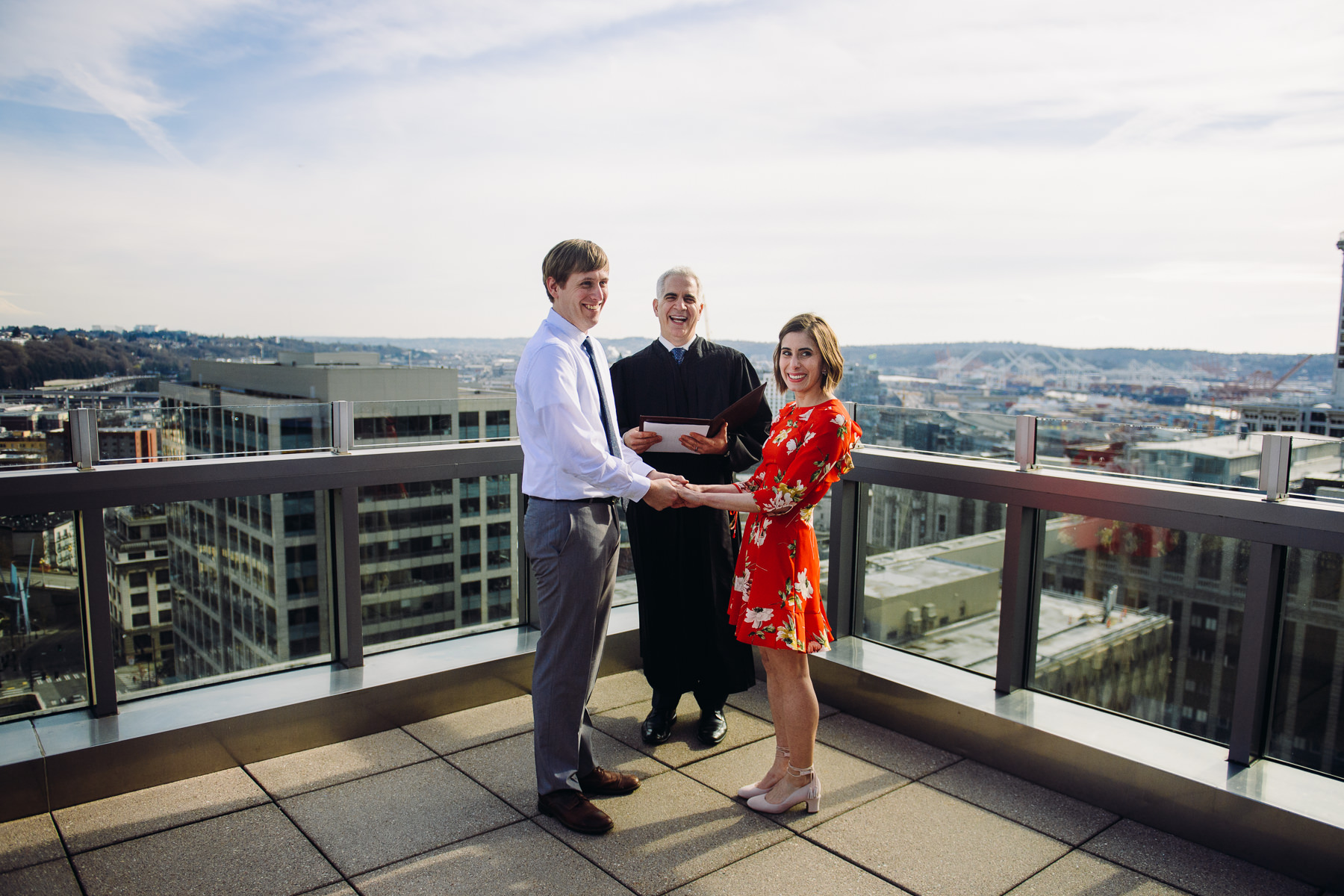 seattle roof top wedding