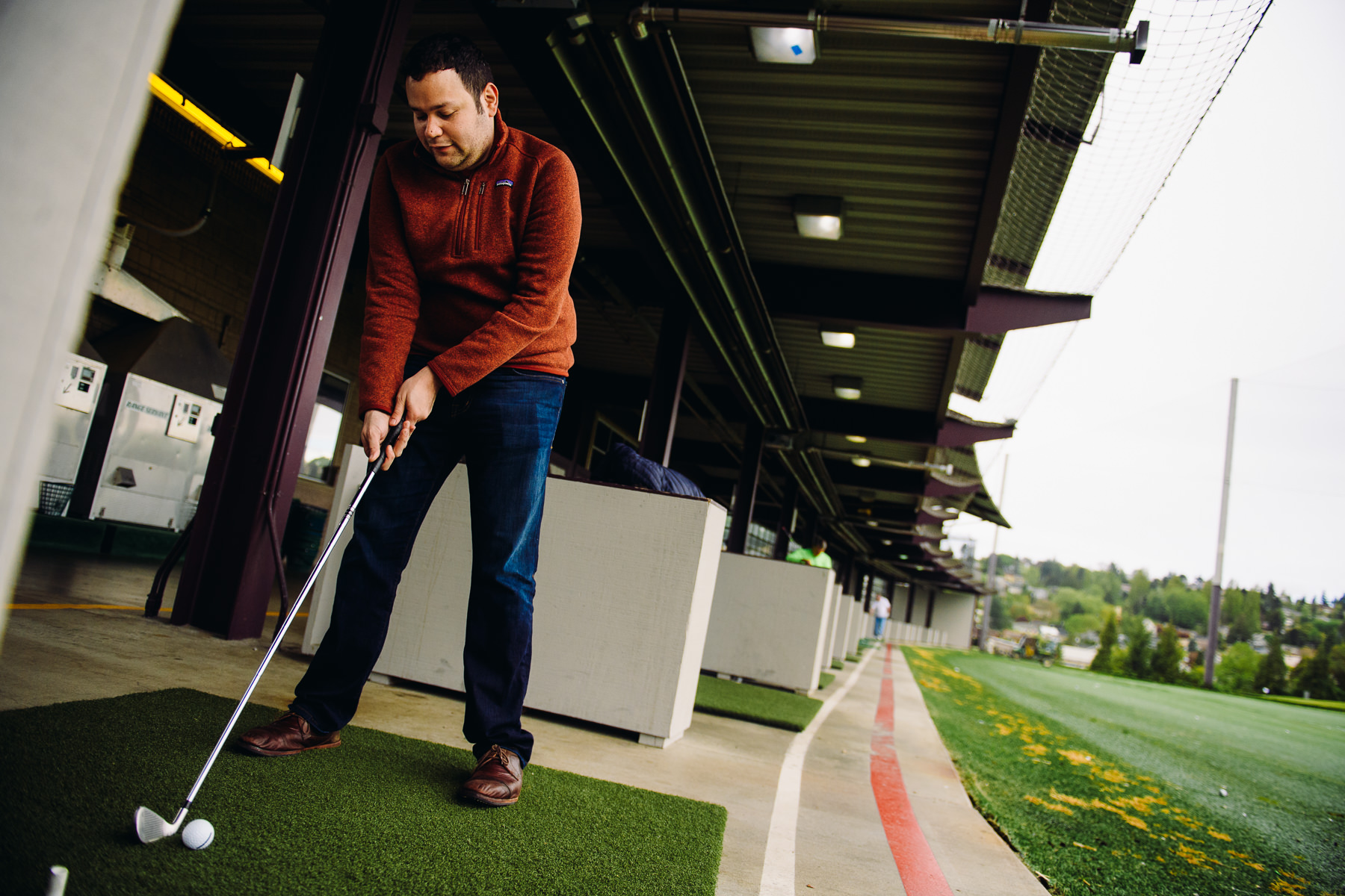 groom at Inner Bay Golf range