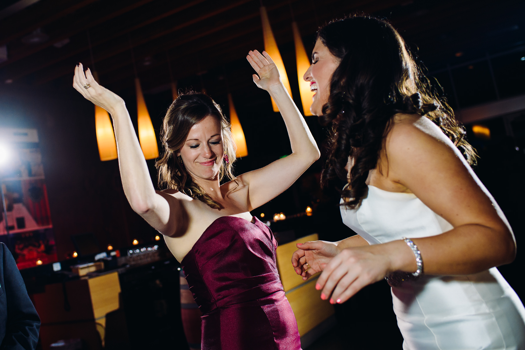 Novelty Hill Januik Winery wedding dance floor