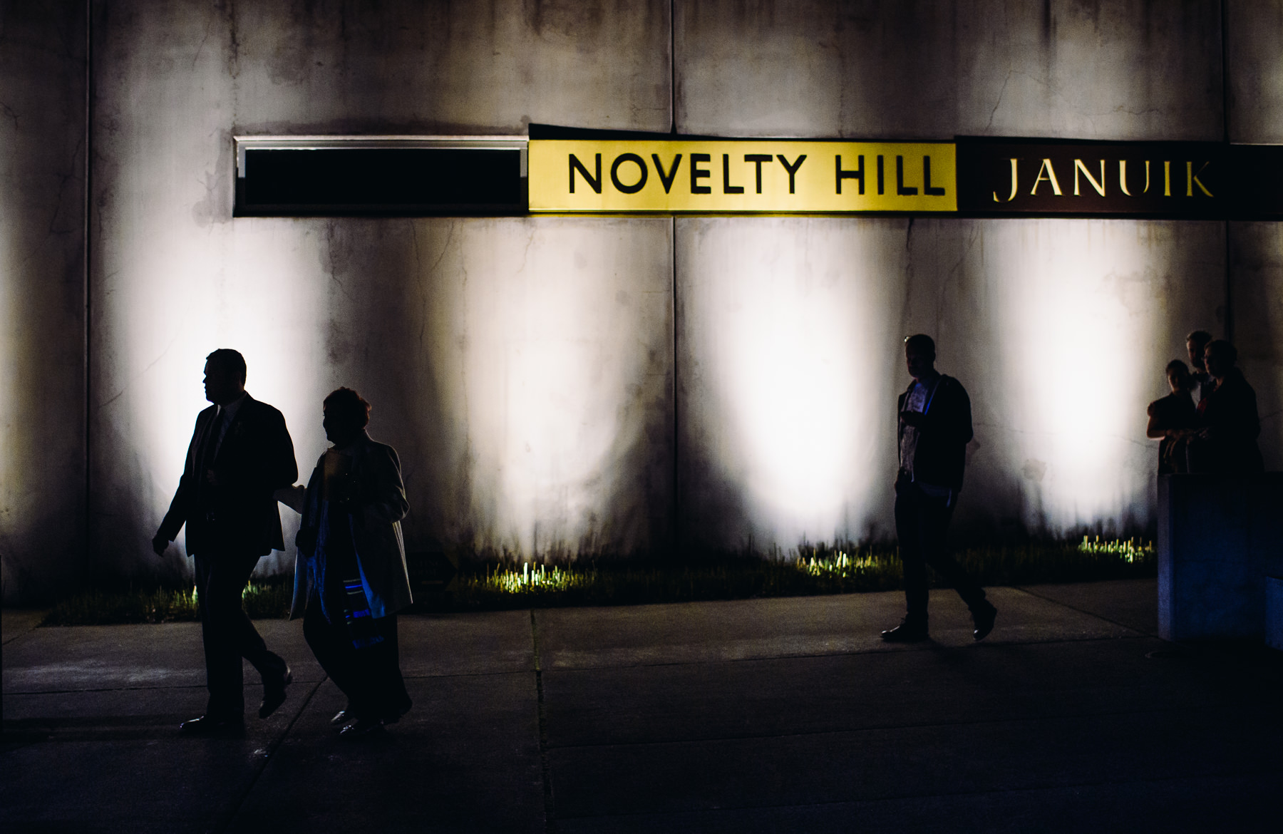 Novelty Hill Januik Winery at night