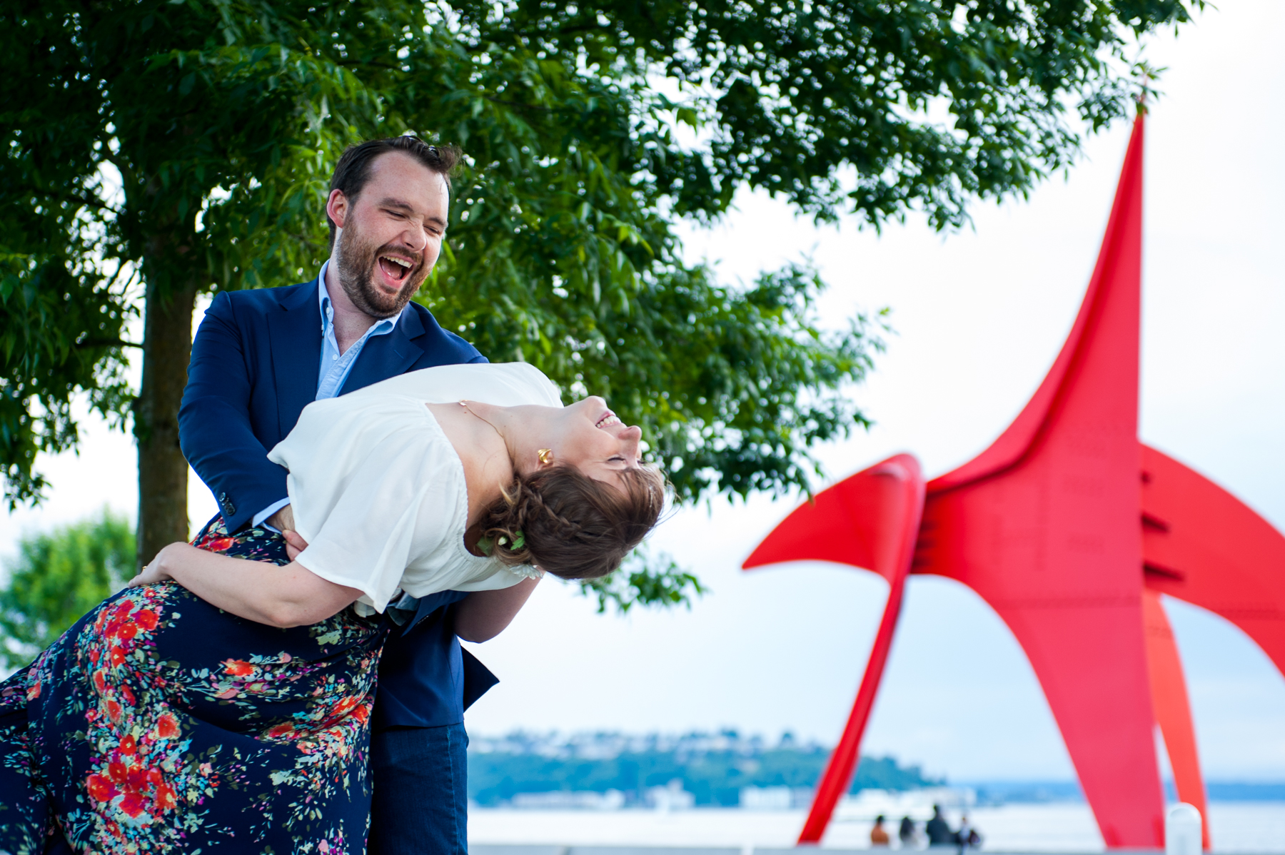 Seattle sculpture park engagement 