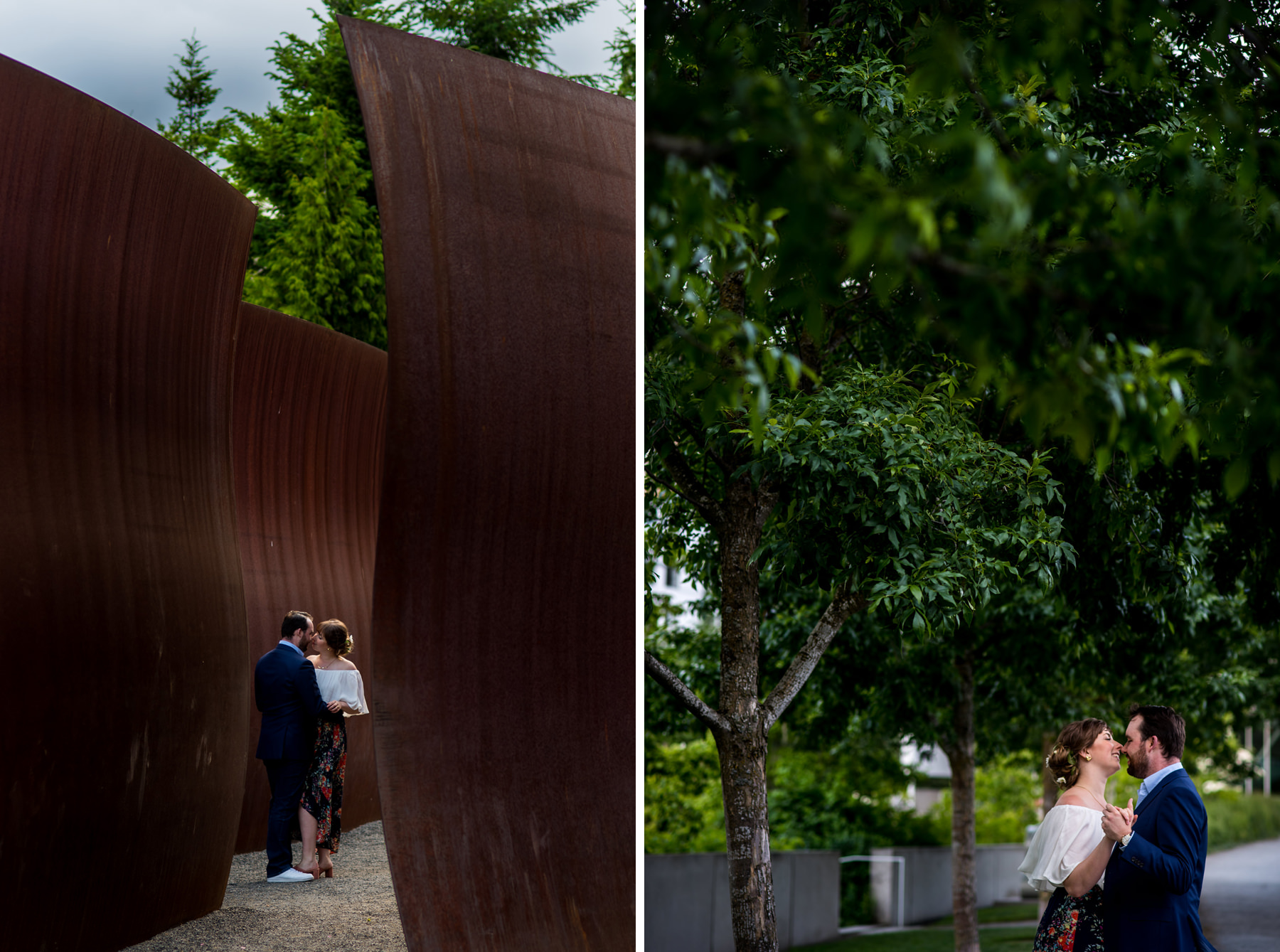 Seattle sculpture park engagement 