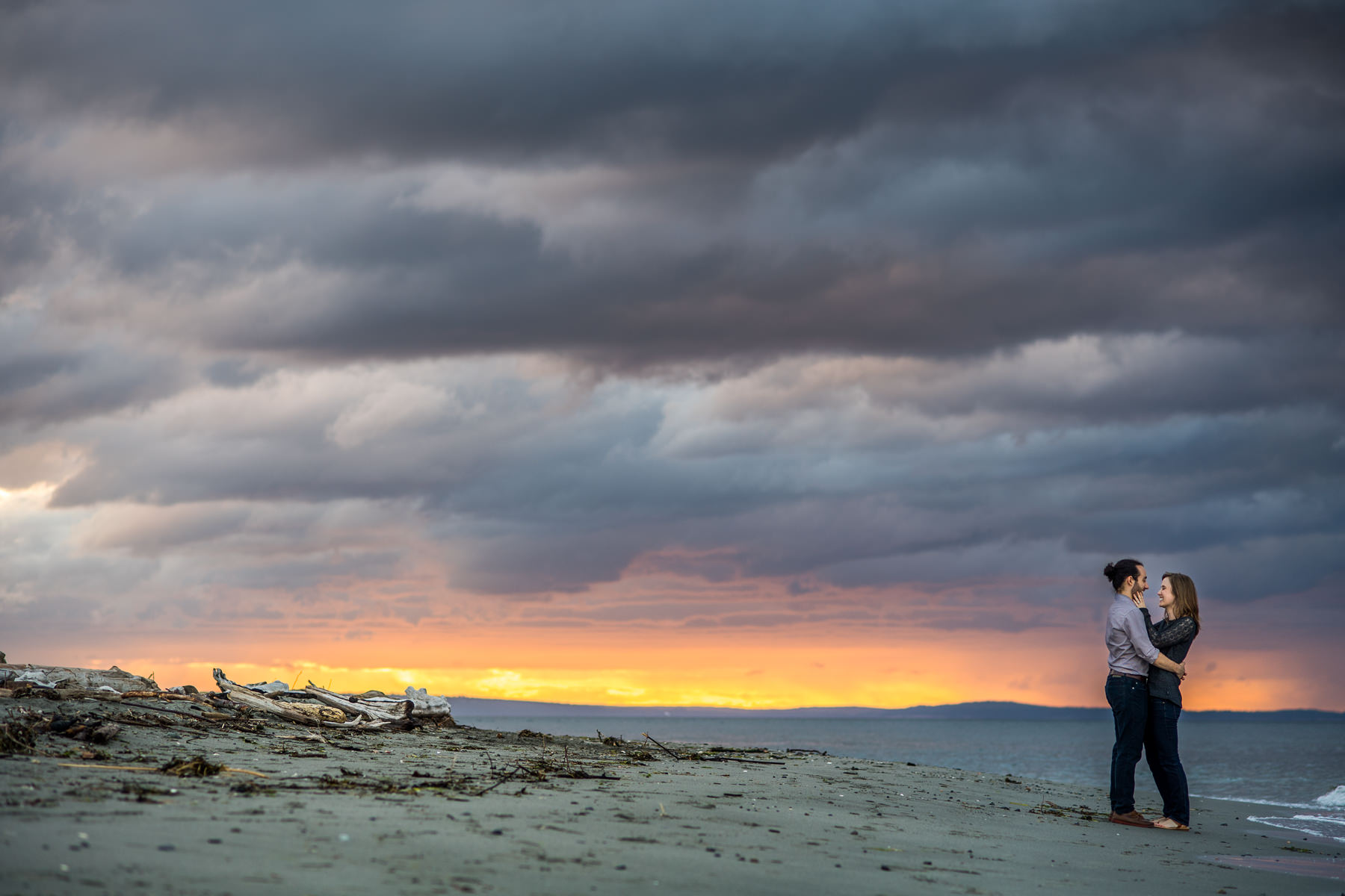 dramatic engagement session