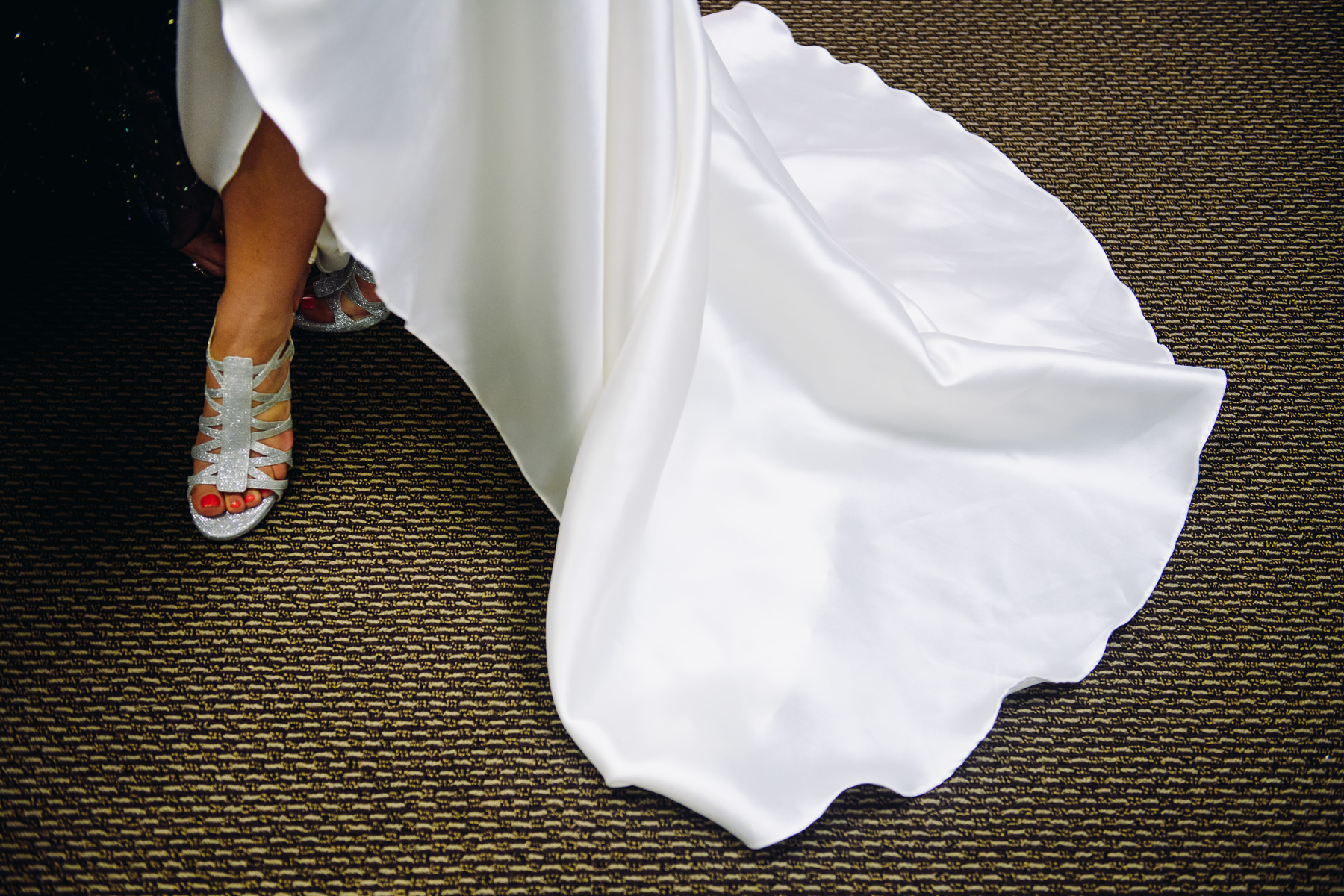 St. Joseph Catholic Church bride shoe photo