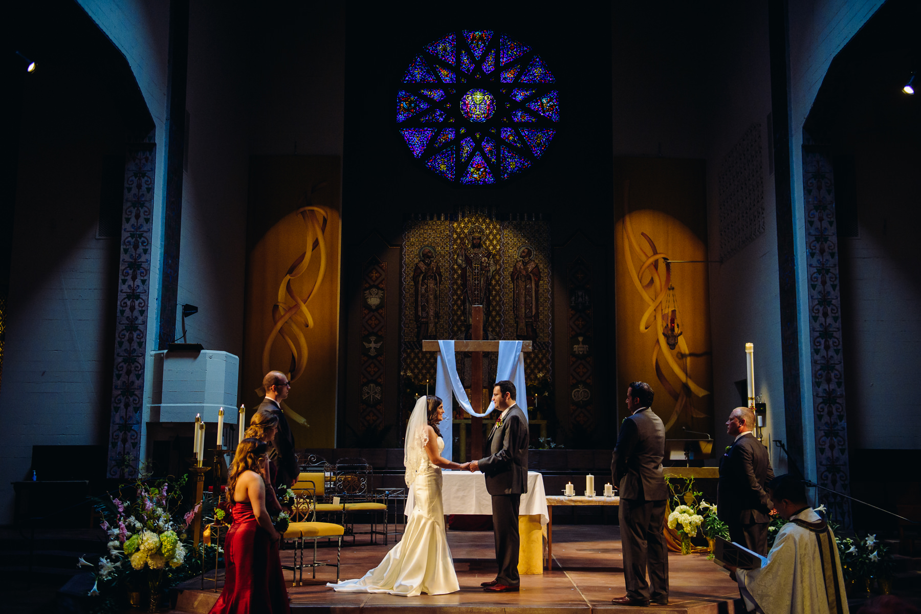 Seattle wedding at St. Joseph Catholic Church