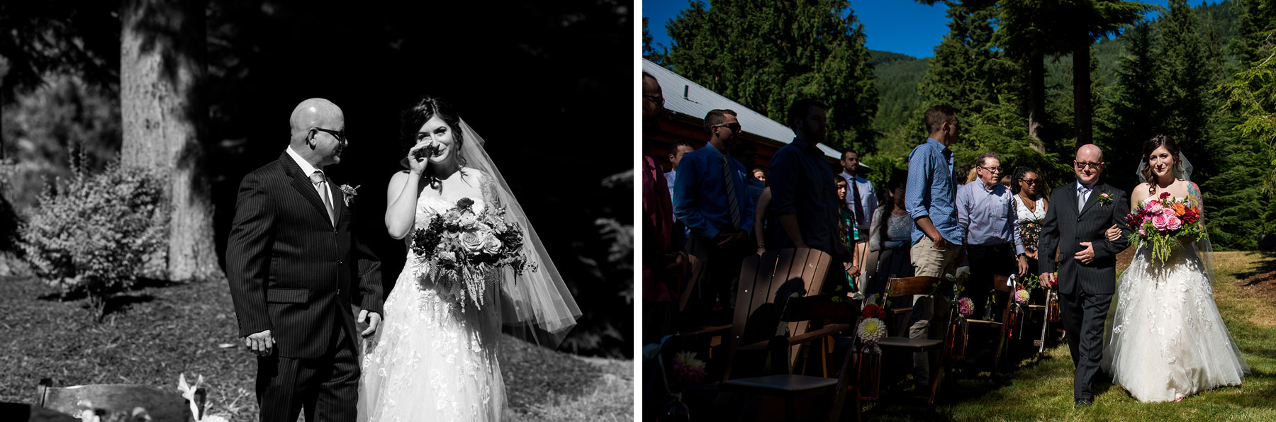 Bellingham backyard wedding ceremony