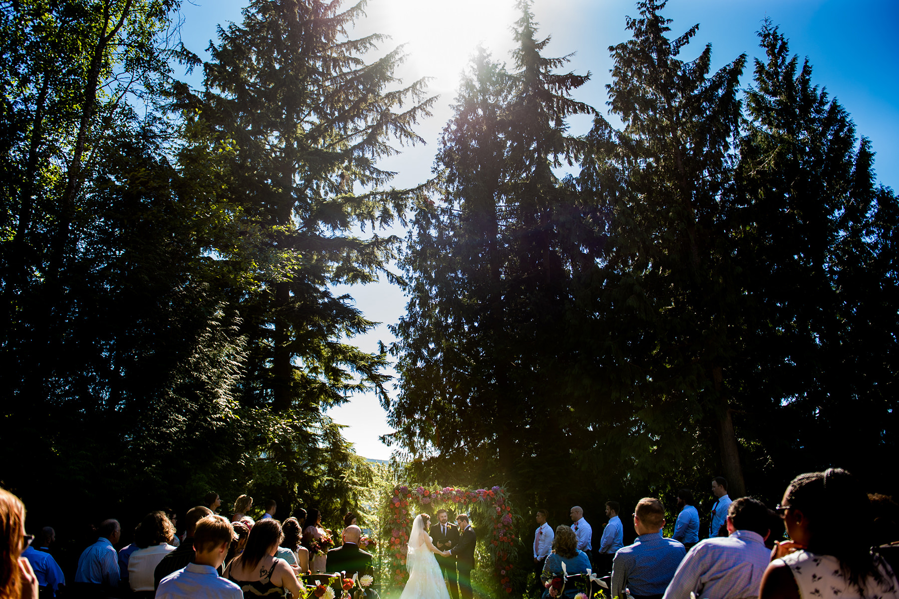 Bellingham backyard wedding ceremony 