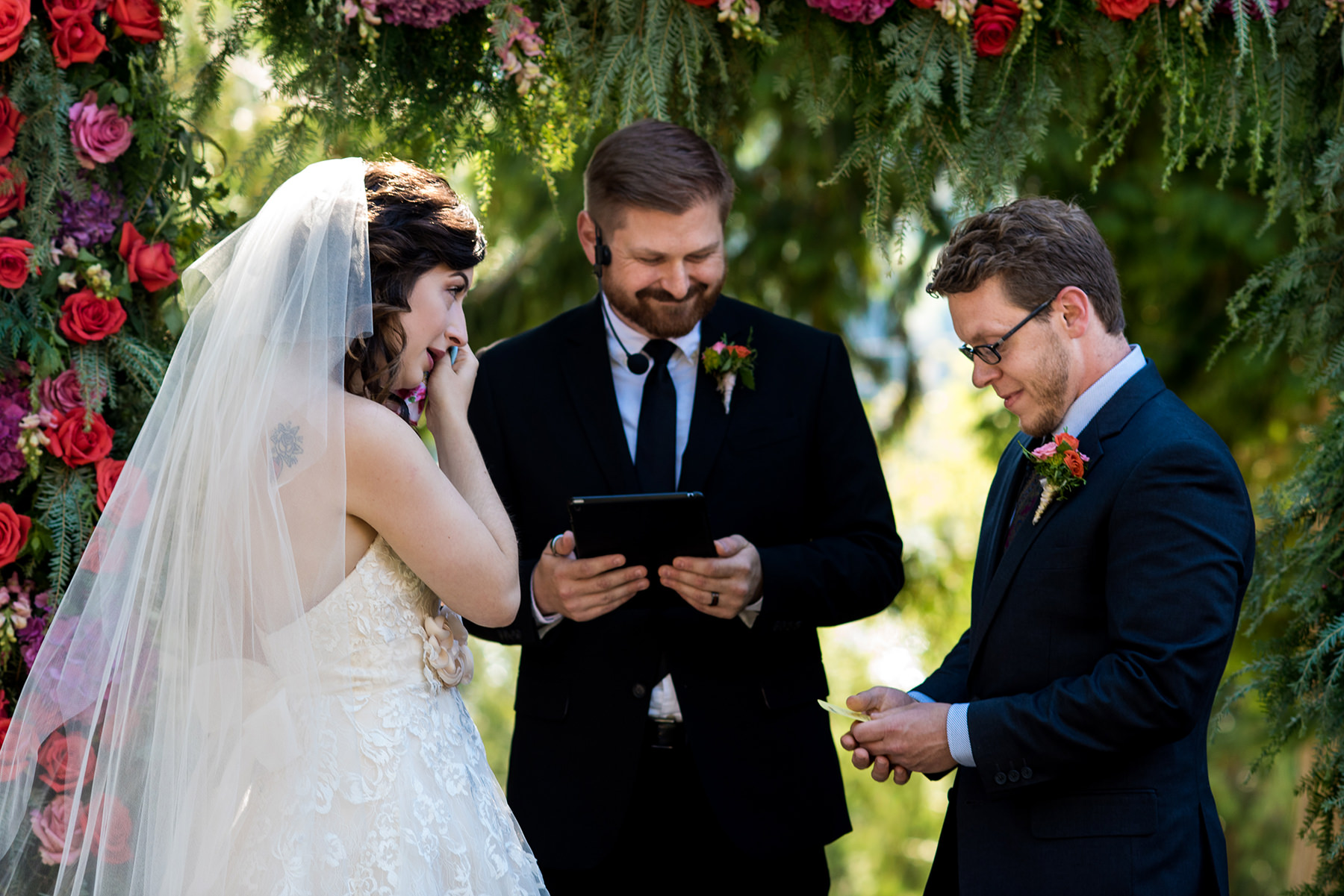 Bellingham backyard wedding ceremony 