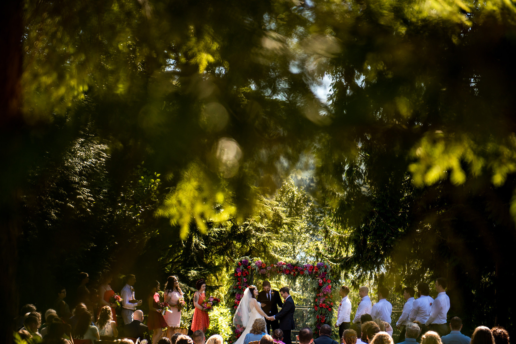 Bellingham backyard wedding ceremony 