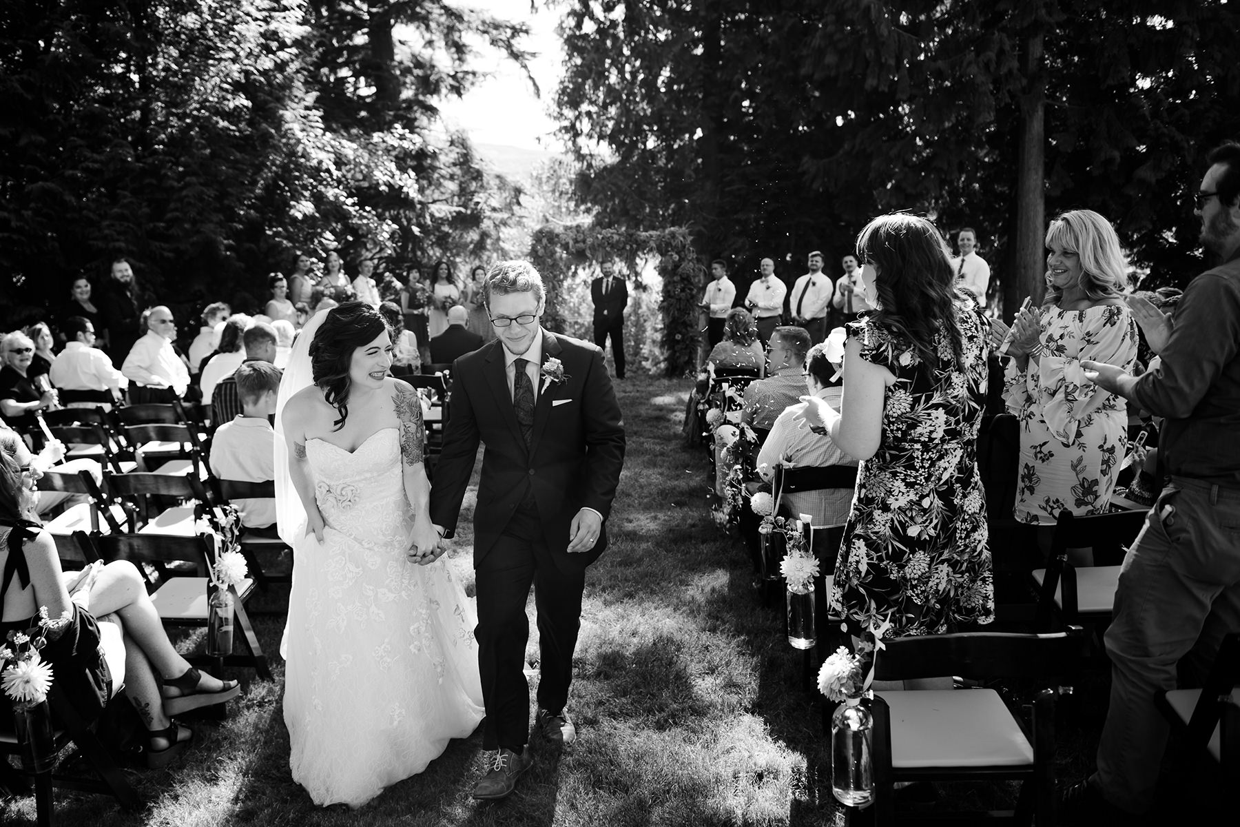 Bellingham backyard wedding ceremony 