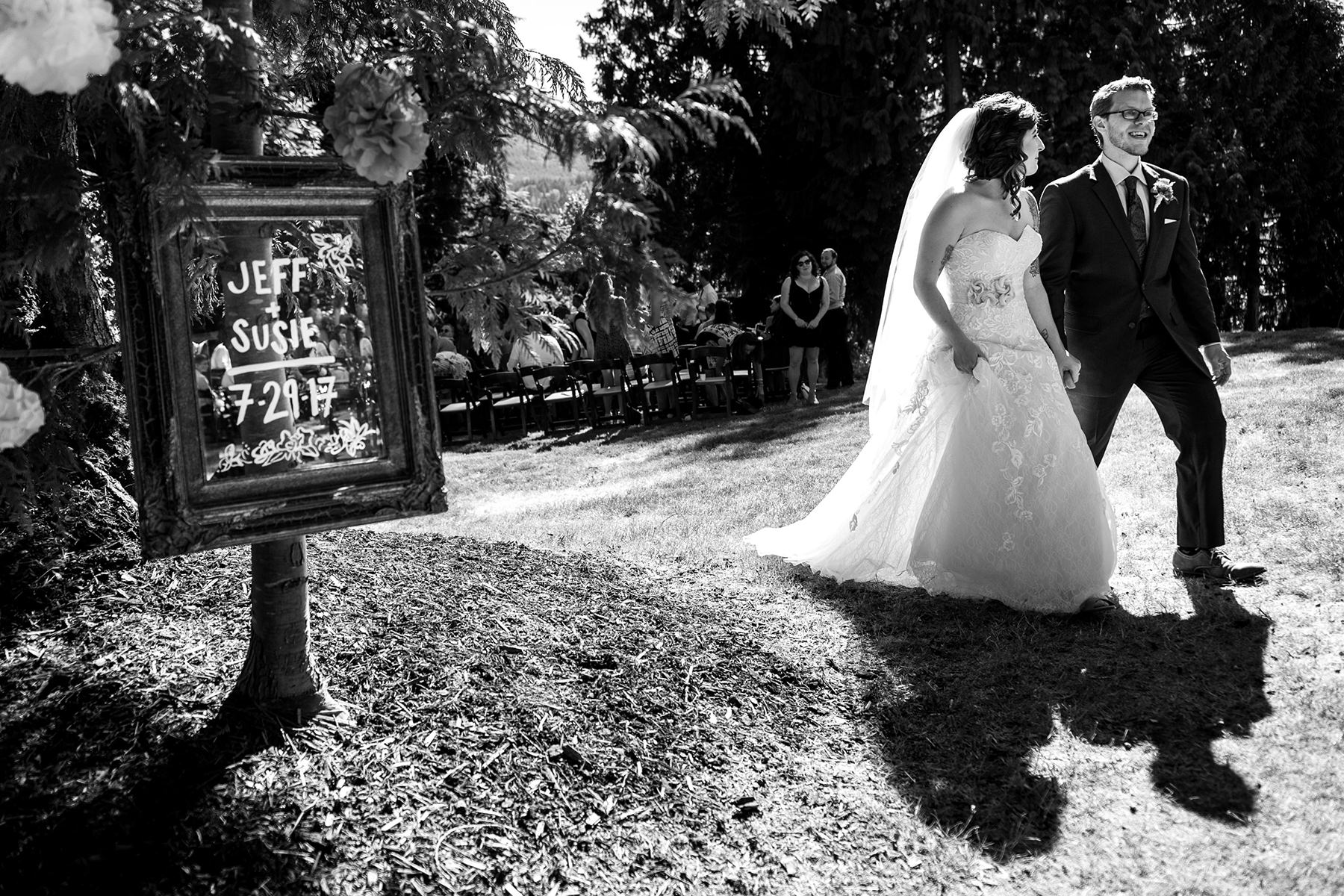 Bellingham backyard wedding ceremony 