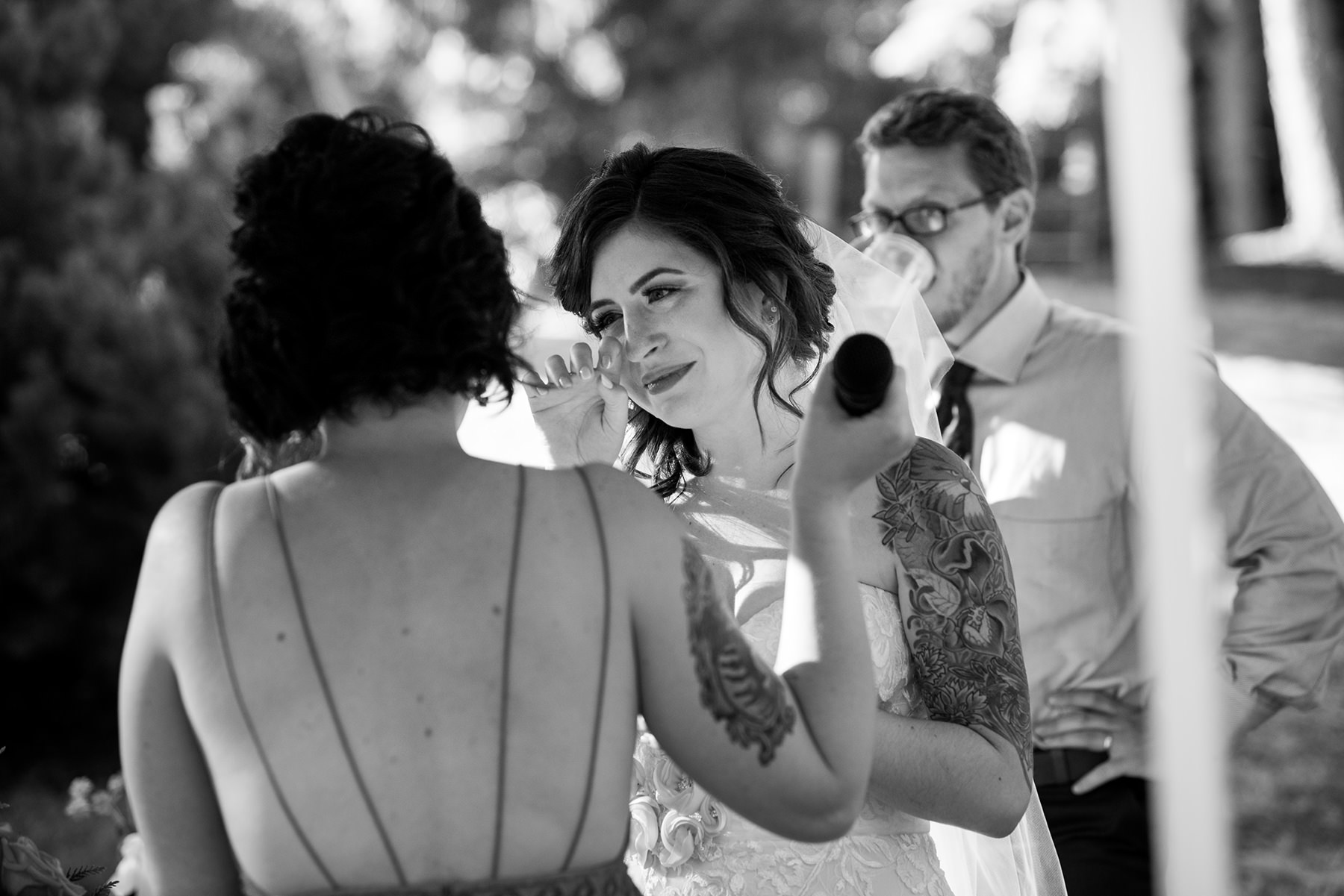 Bellingham backyard wedding toasts