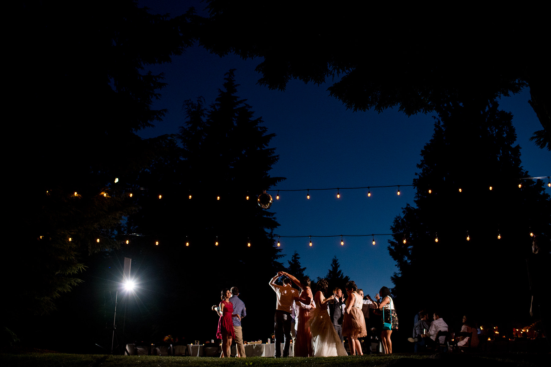 outdoor wedding reception dance floor