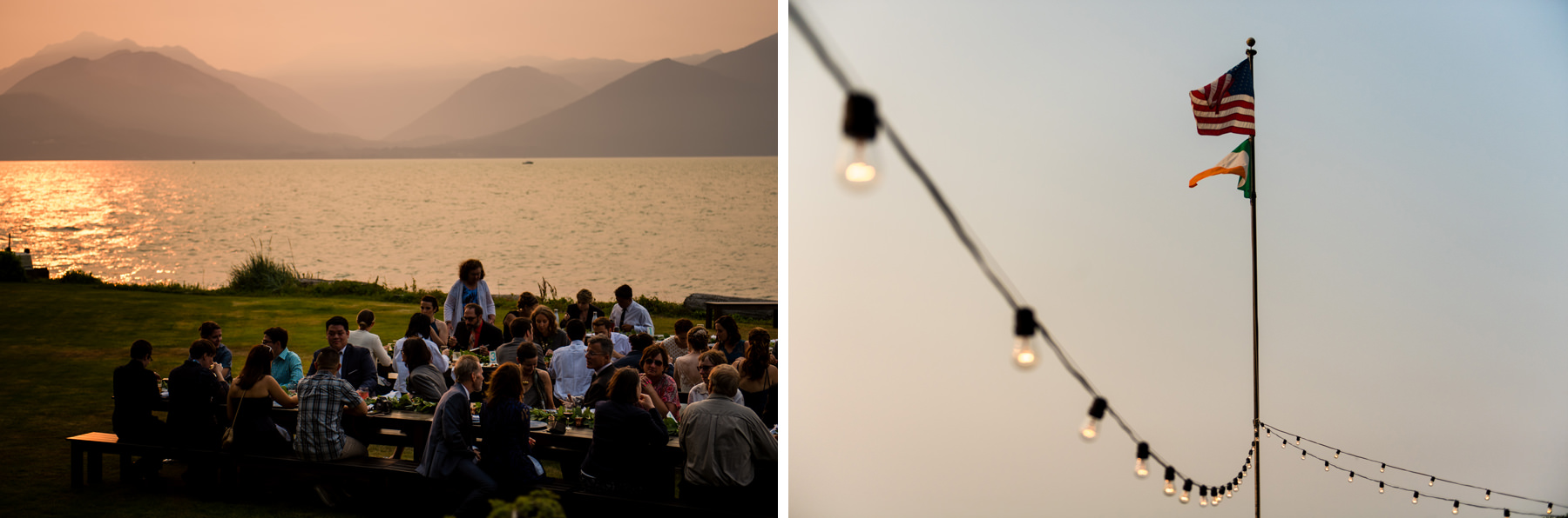 kitsap farm tables wedding on the water