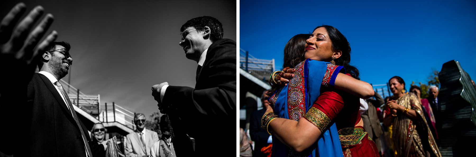 indian wedding family scarf exchange