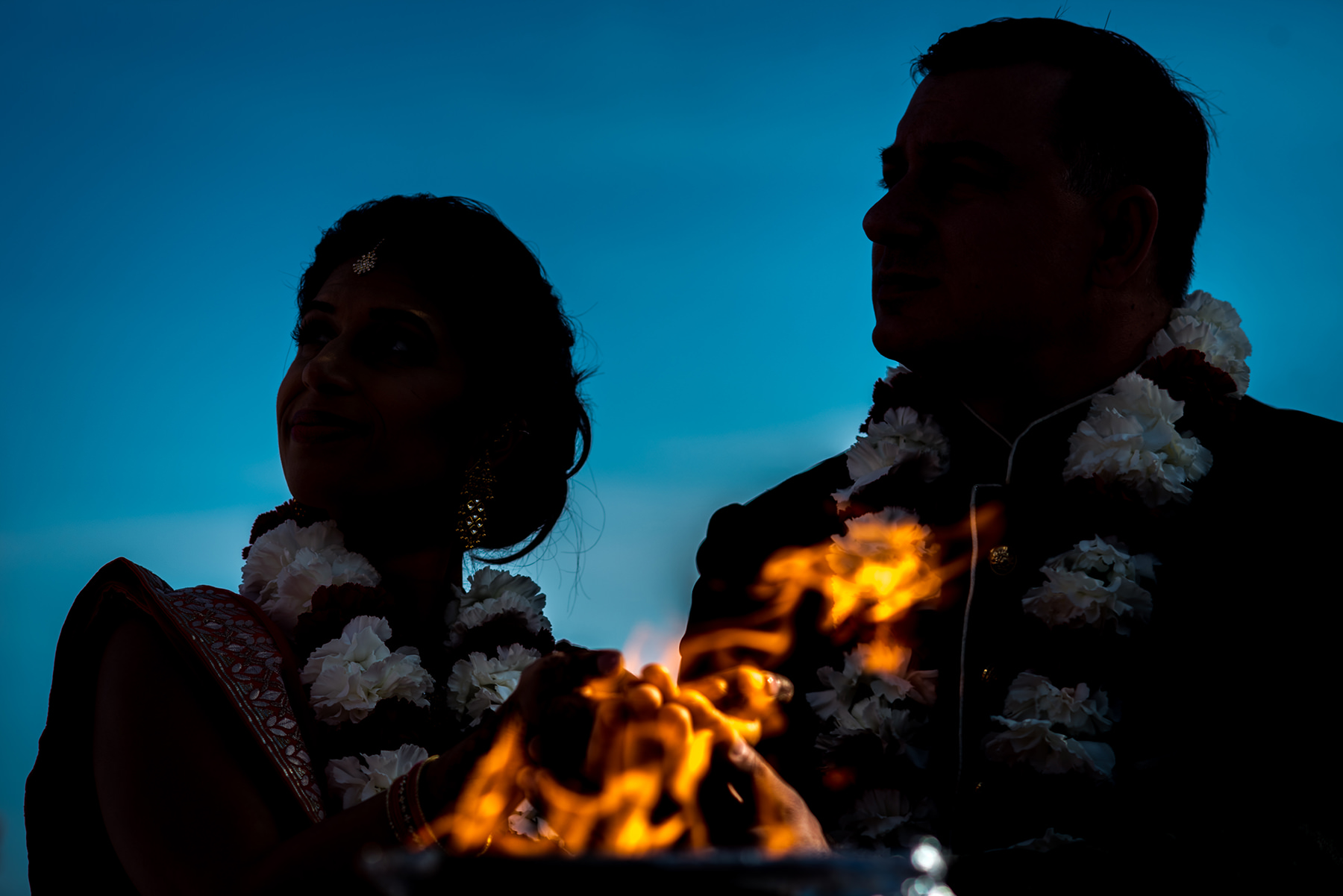 fire at indian wedding