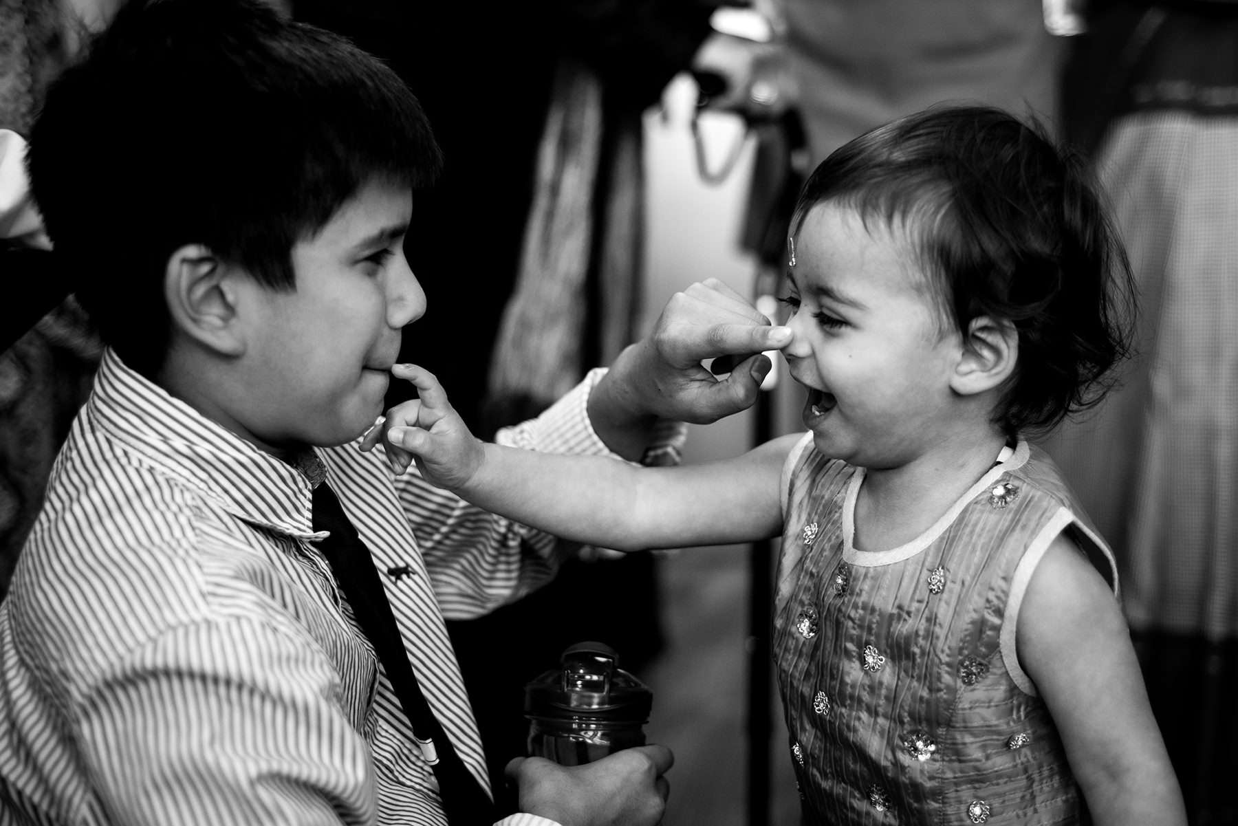 kids playing at cocktail hour